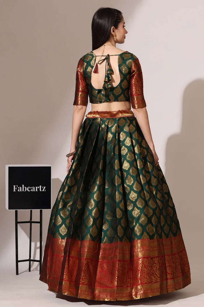 BIG AKKU South Indian Festival Traditional Half Saree