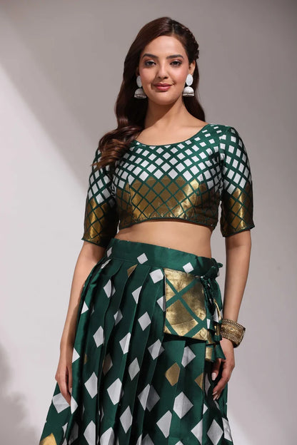 Multiverse Pattu South Indian Festival Traditional Half Saree