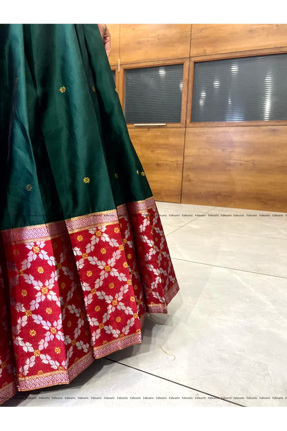 JanjalPAttu South Indian Festival Traditional Half Saree