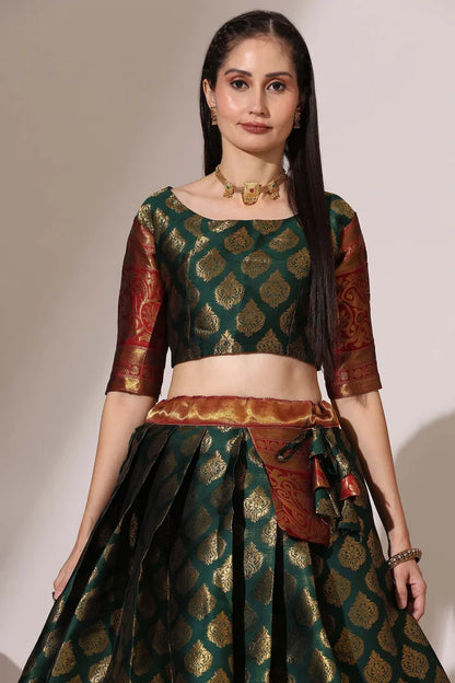 BIG AKKU South Indian Festival Traditional Half Saree