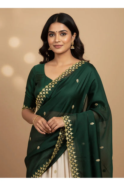 Beautiful Embroidery work Rangoli Dupatta for women | Only Dupatta Pranavi Dup