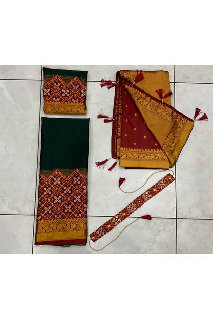 South Indian Festival Traditional Half Saree (Patola)