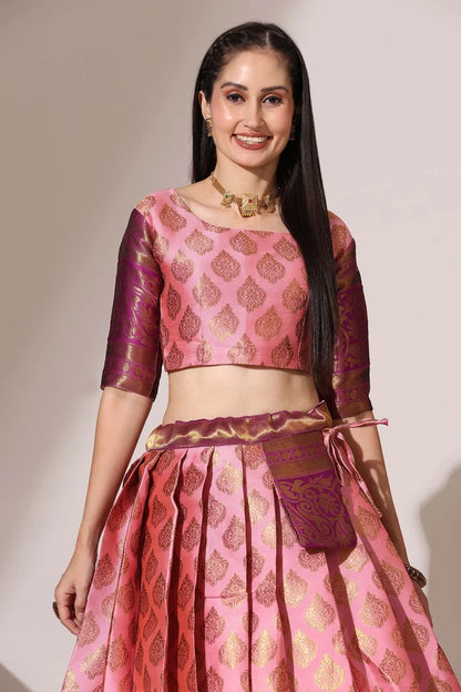 BIG AKKU South Indian Festival Traditional Half Saree
