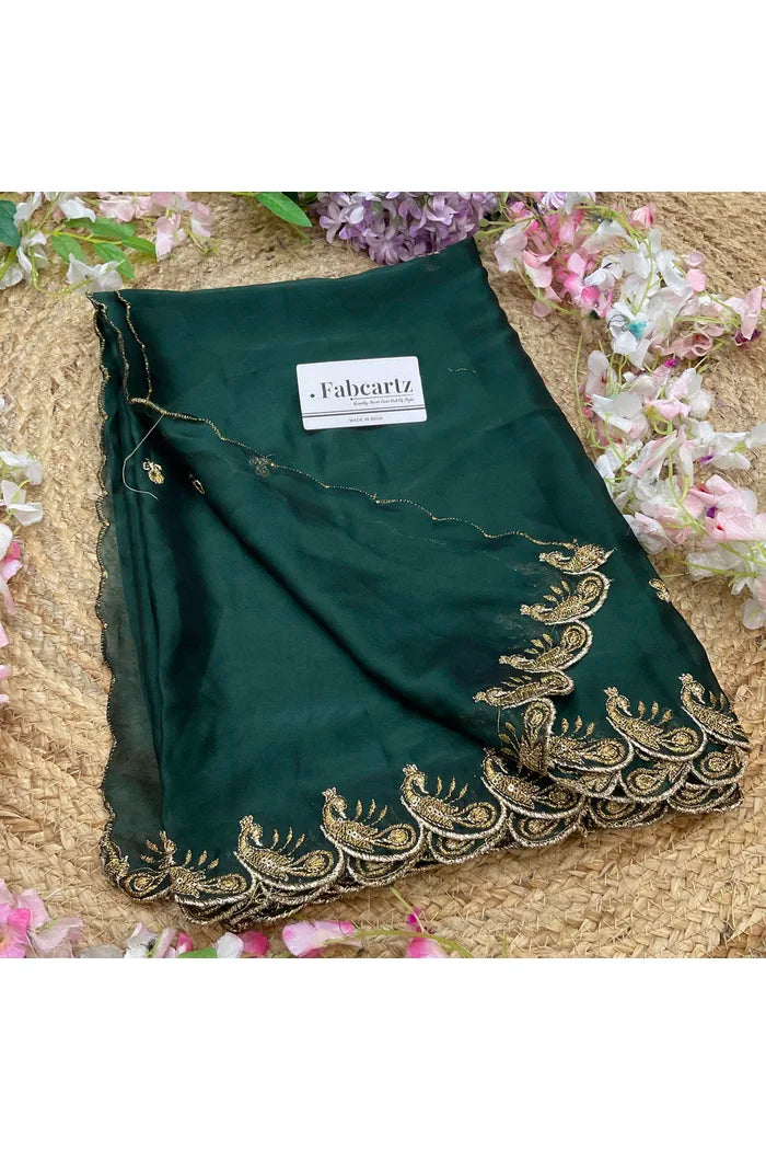 Beautiful Embroidery Rangoli Dupatta for women | Only Dupatta BadeMorwali Dup