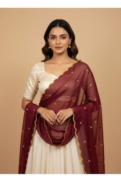 Beautiful Embroidery Rangoli Dupatta for women | Only Dupatta Bittu Dup