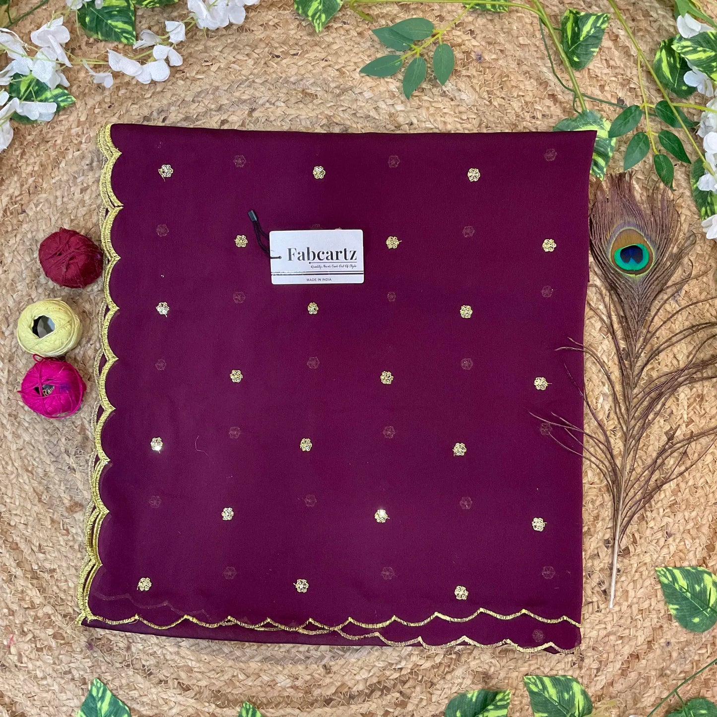 BittuDup Beautiful Embroidery work Rangoli Dupatta for women | Only Dupatta