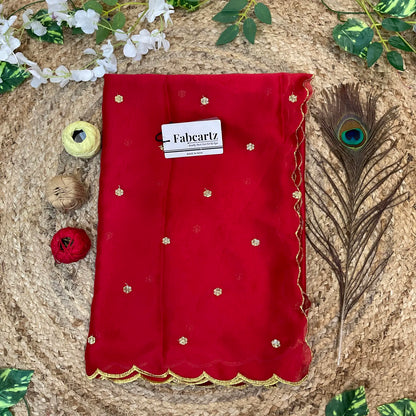 BittuDup Beautiful Embroidery work Rangoli Dupatta for women | Only Dupatta