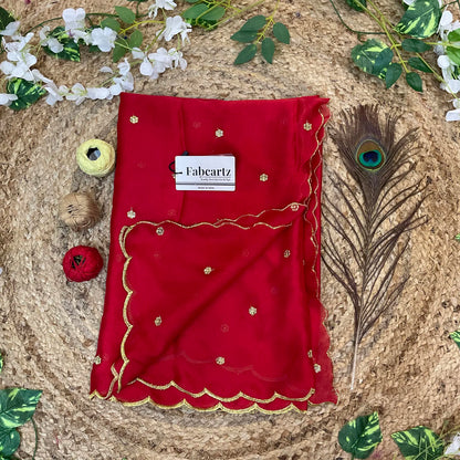 BittuDup Beautiful Embroidery work Rangoli Dupatta for women | Only Dupatta