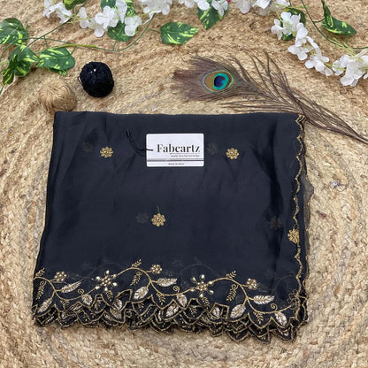 RangoliDup (GT) Beautiful Embroidery & Beads work Rangoli Dupatta for women | Only Dupatta