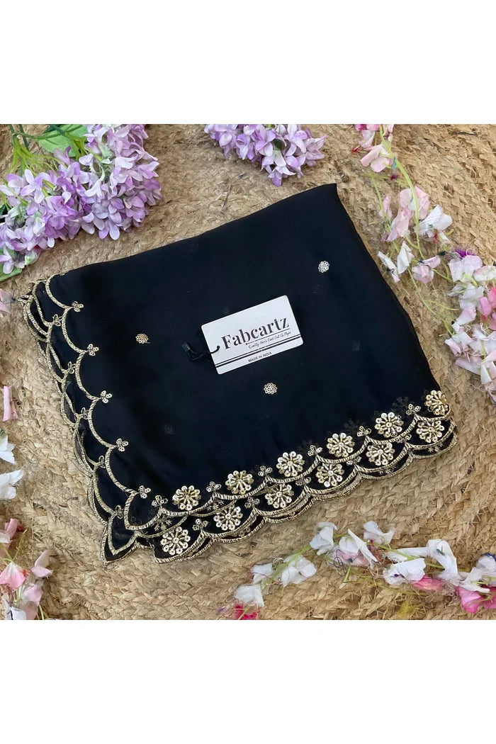 Beautiful Hand work and Beads work Rangoli Dupatta for women | Only Dupatta Dharani Dup