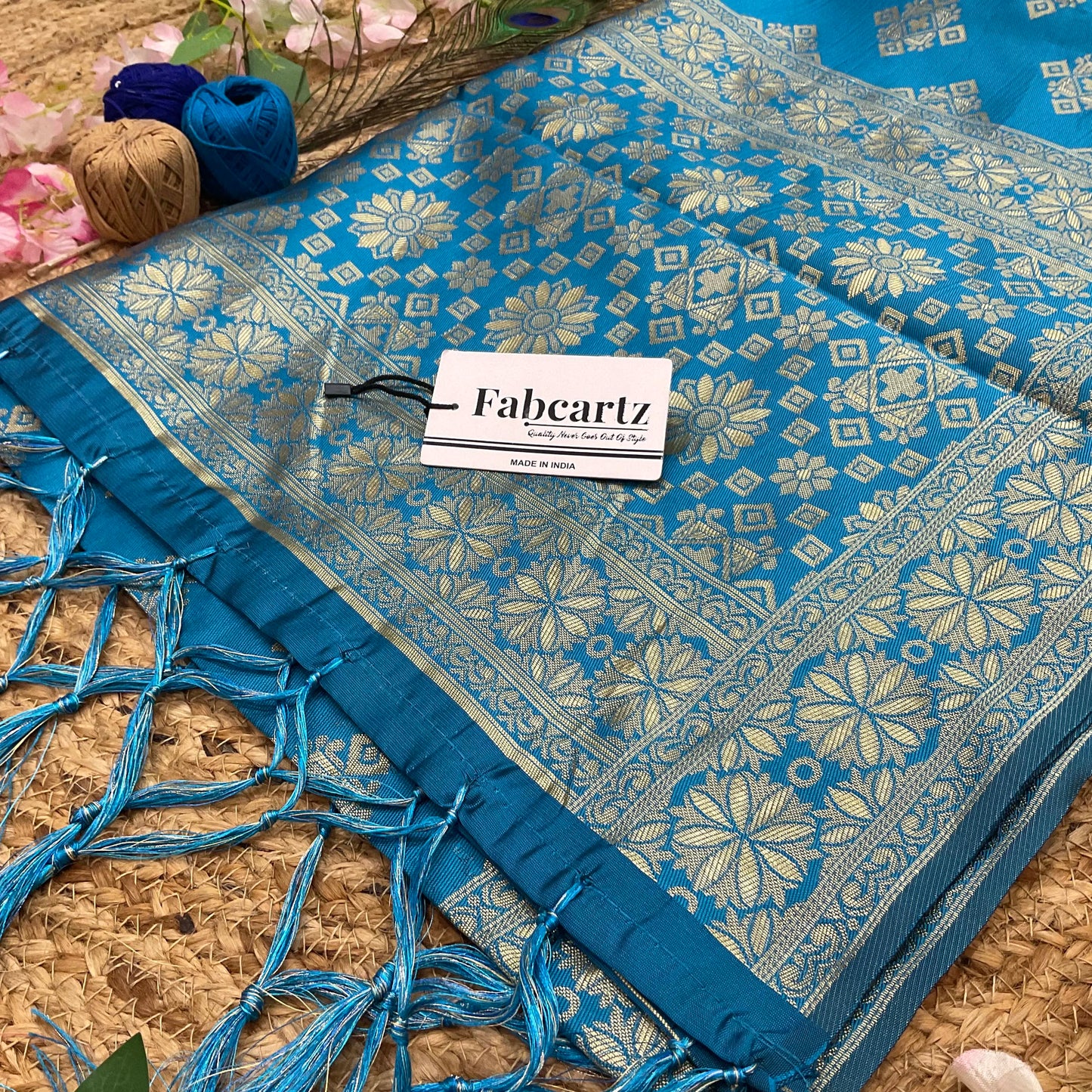 BoxDup Beautiful Jacquard Woven Design Dupatta for women | Only Dupatta