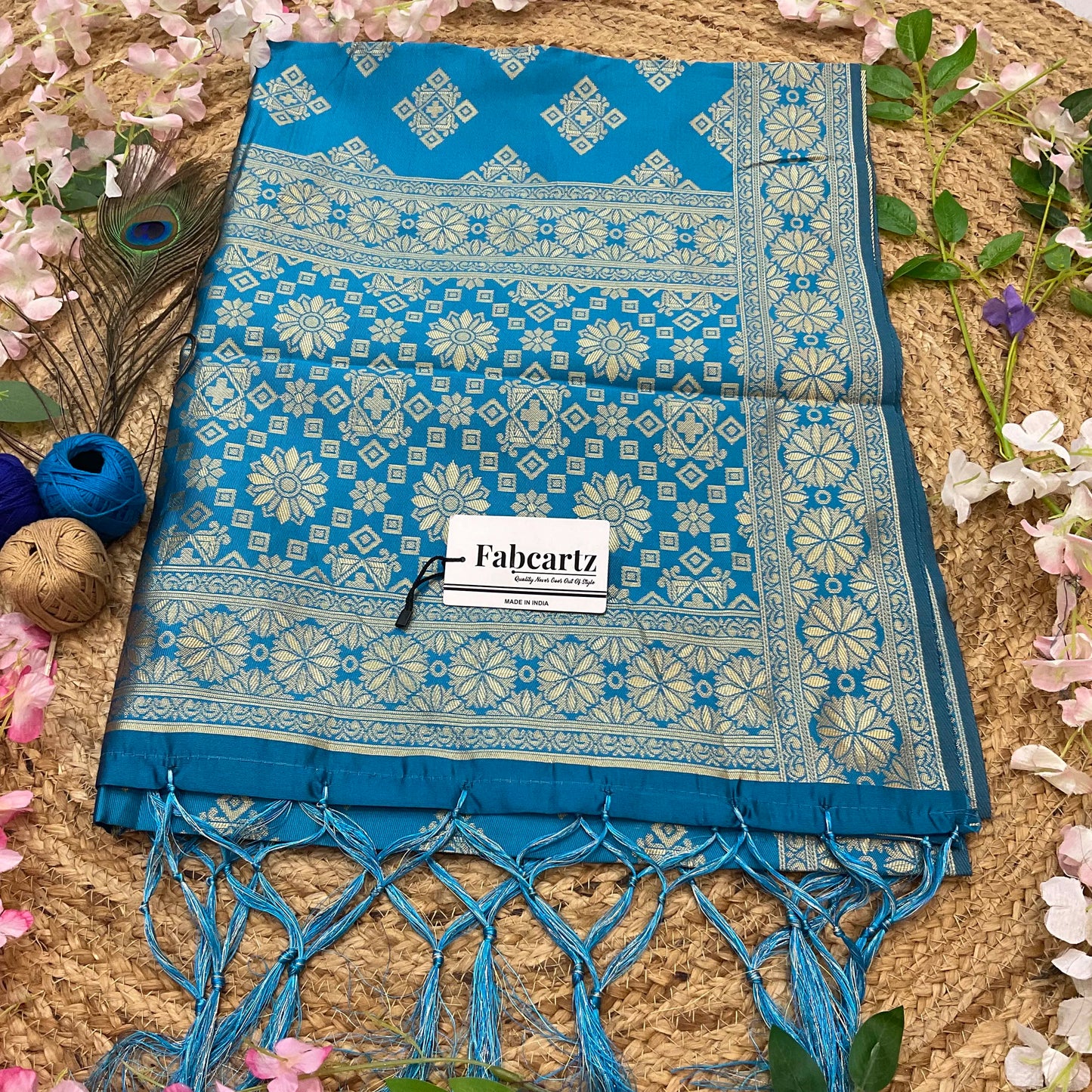 BoxDup Beautiful Jacquard Woven Design Dupatta for women | Only Dupatta