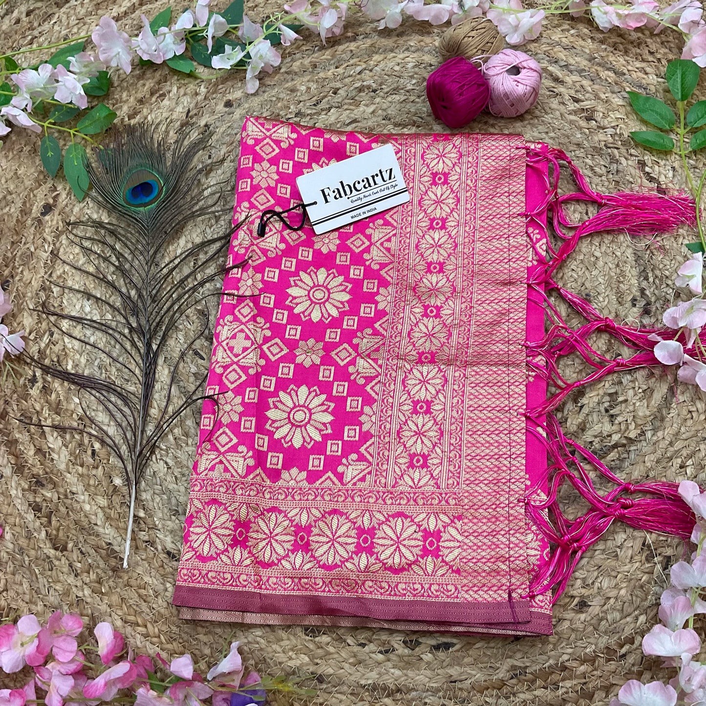 BoxDup Beautiful Jacquard Woven Design Dupatta for women | Only Dupatta