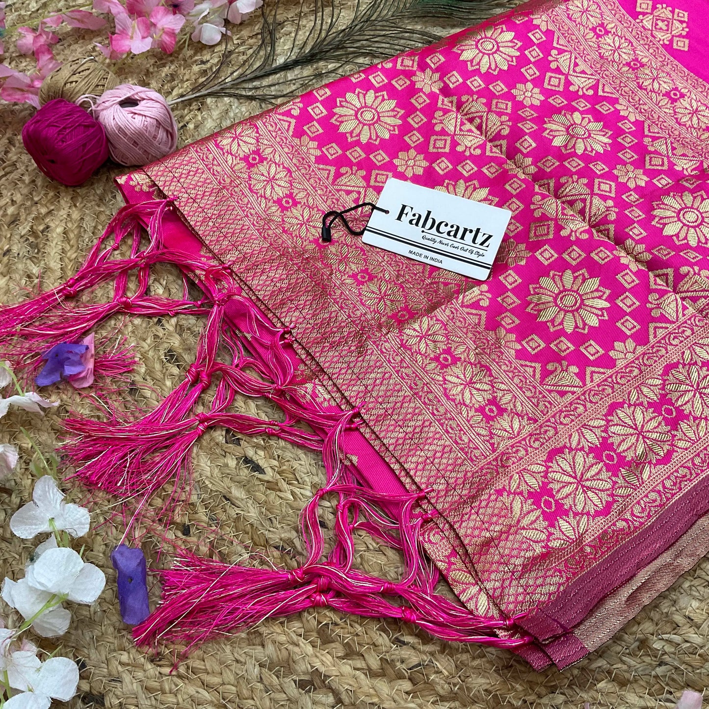 BoxDup Beautiful Jacquard Woven Design Dupatta for women | Only Dupatta