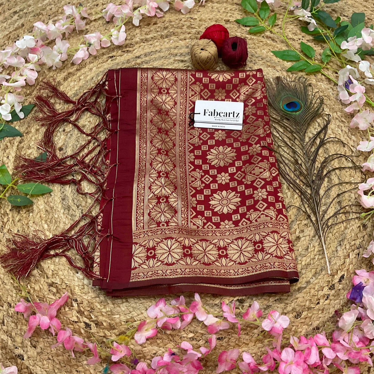 BoxDup Beautiful Jacquard Woven Design Dupatta for women | Only Dupatta