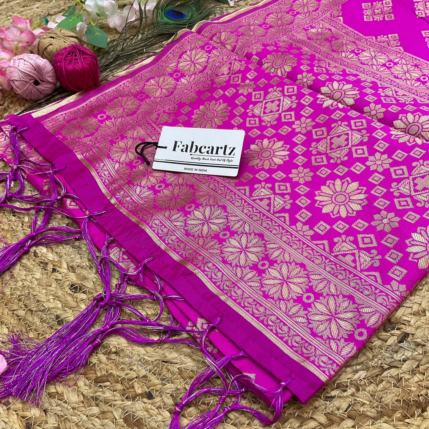 BoxDup Beautiful Jacquard Woven Design Dupatta for women | Only Dupatta