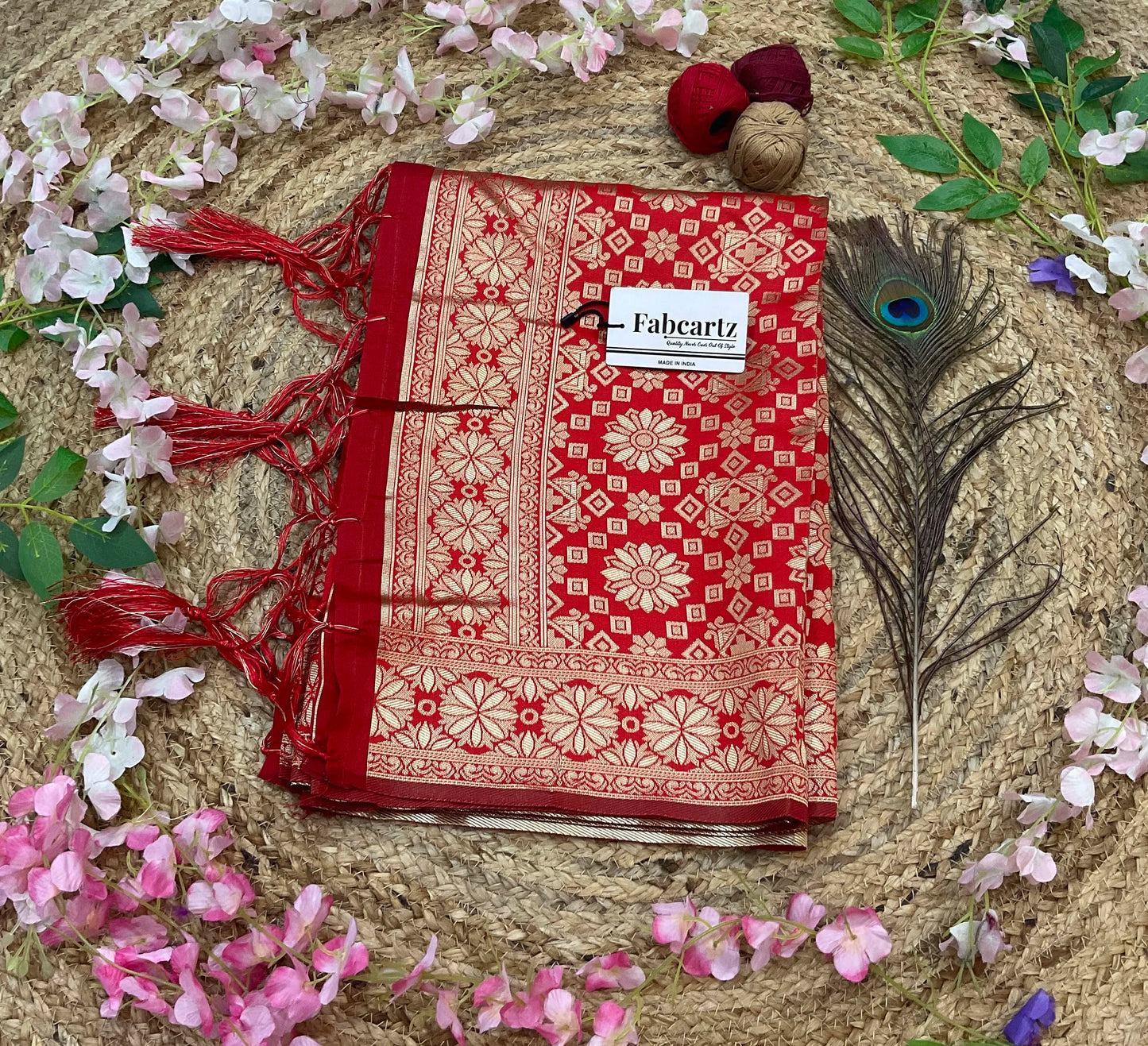 BoxDup Beautiful Jacquard Woven Design Dupatta for women | Only Dupatta