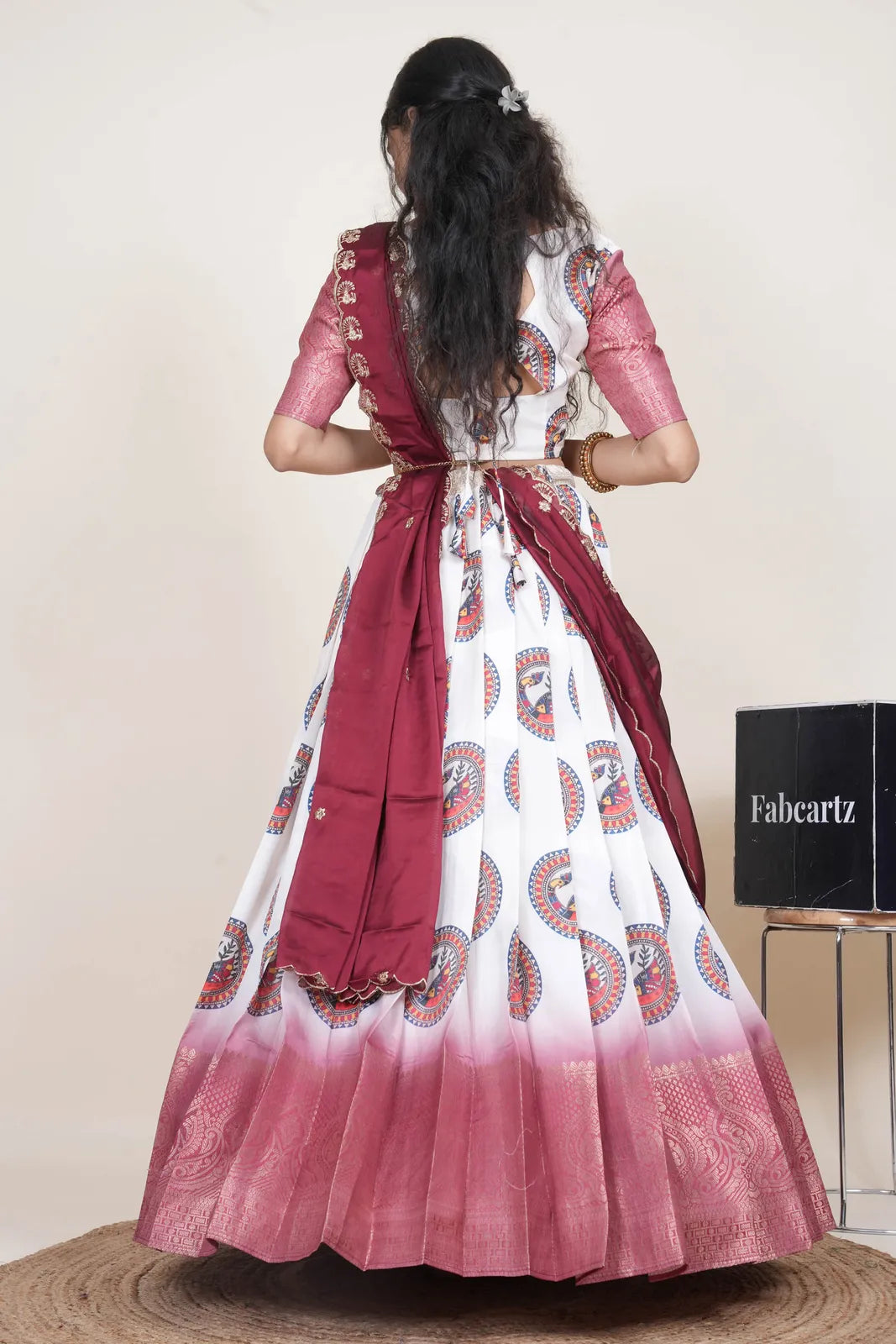 DigitalJacQ South Indian Festival Traditional Half Saree