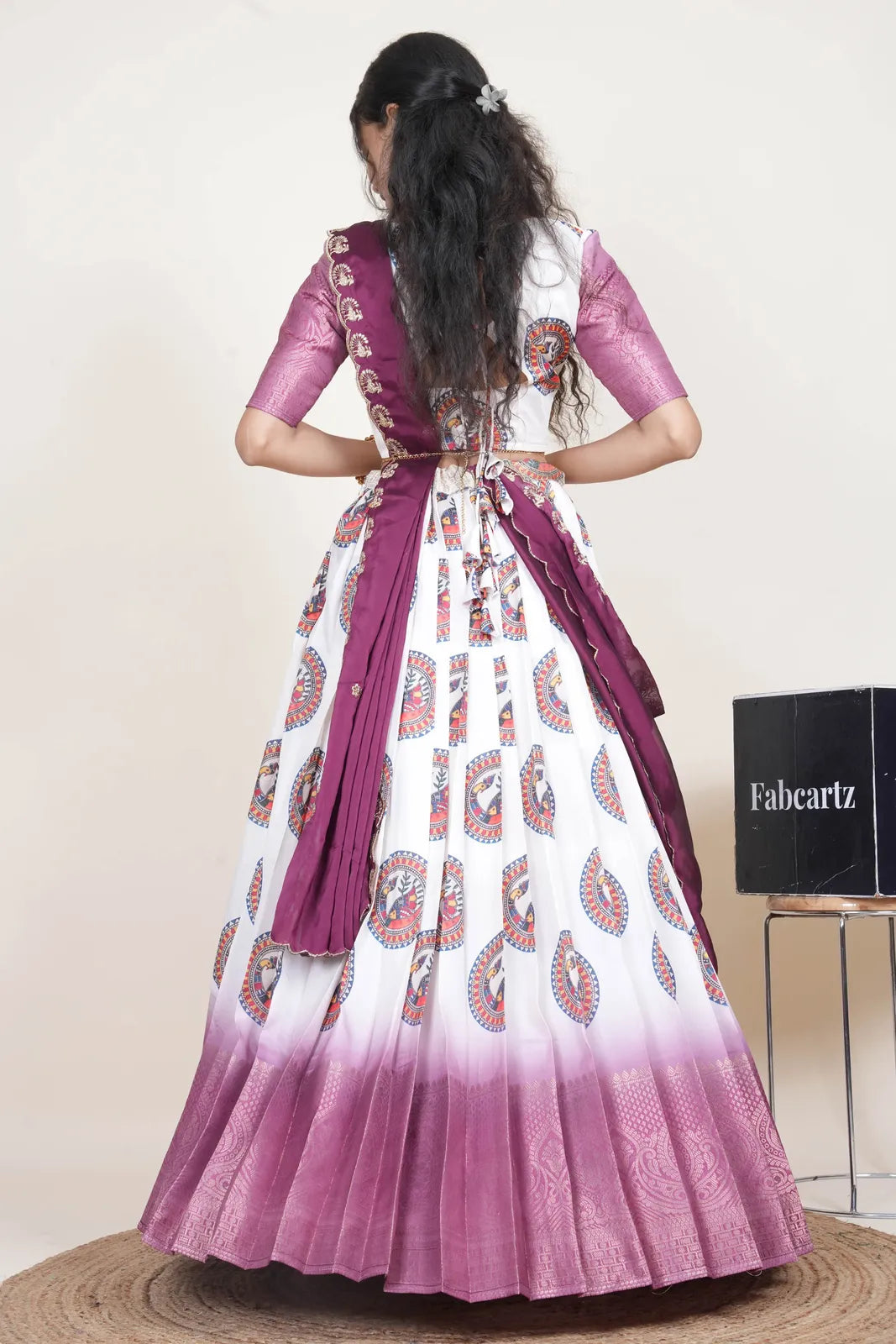 DigitalJacQ South Indian Festival Traditional Half Saree