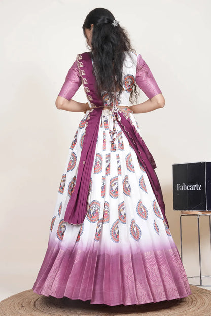 DigitalJacQ South Indian Festival Traditional Half Saree