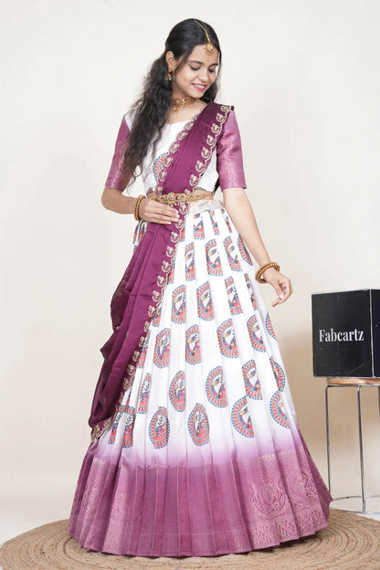 DigitalJacQ South Indian Festival Traditional Half Saree