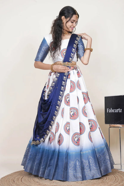 DigitalJacQ South Indian Festival Traditional Half Saree