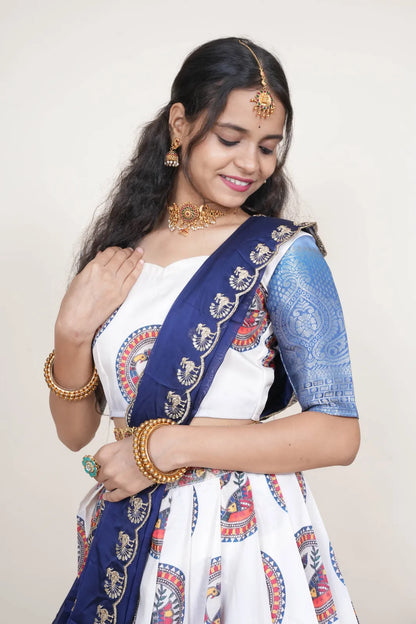 DigitalJacQ South Indian Festival Traditional Half Saree