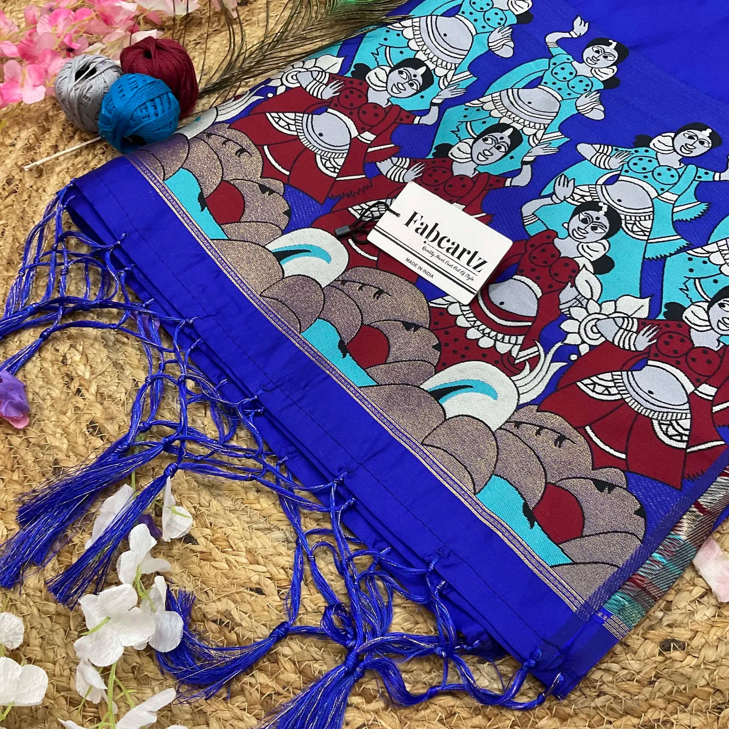 DhingliDup Beautiful Jacquard Woven Design Dupatta for women | Only Dupatta