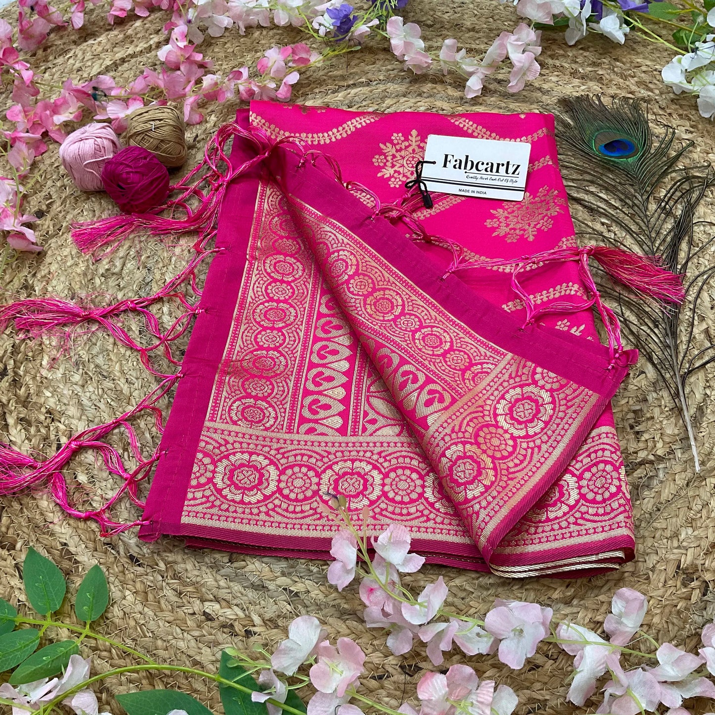 DiberaDup Beautiful Jacquard Woven Design Dupatta for women | Only Dupatta