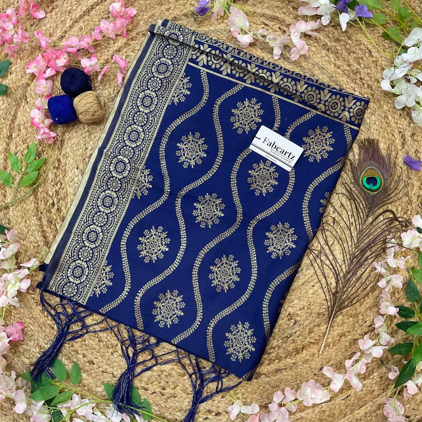 DiberaDup Beautiful Jacquard Woven Design Dupatta for women | Only Dupatta