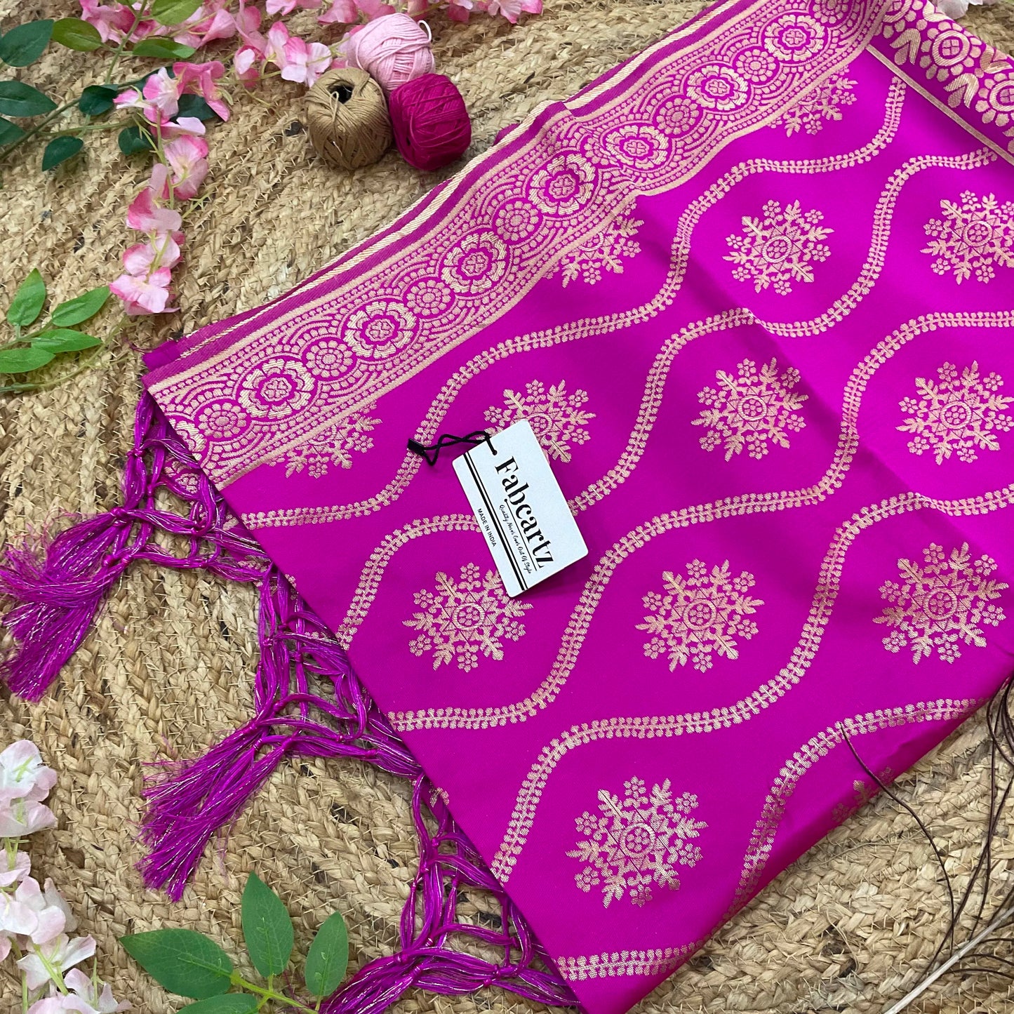DiberaDup Beautiful Jacquard Woven Design Dupatta for women | Only Dupatta
