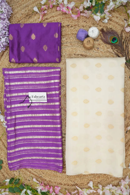 Yamuna South Indian Festival Traditional Half Saree with Embroidered Blouse & Dupatta
