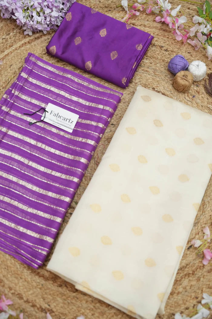 Yamuna South Indian Festival Traditional Half Saree with Embroidered Blouse & Dupatta