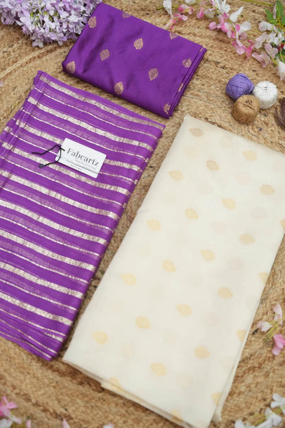 Yamuna South Indian Festival Traditional Half Saree with Embroidered Blouse & Dupatta