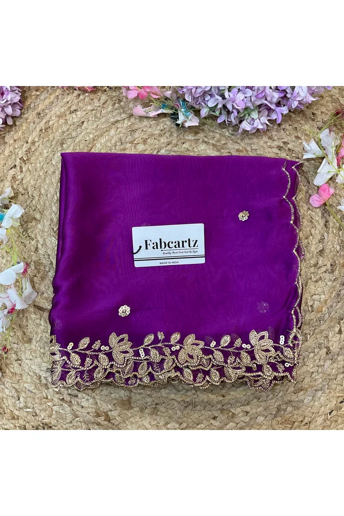 Beautiful Embroidery work Rangoli Dupatta for women | Only Dupatta BiliPatra Dup