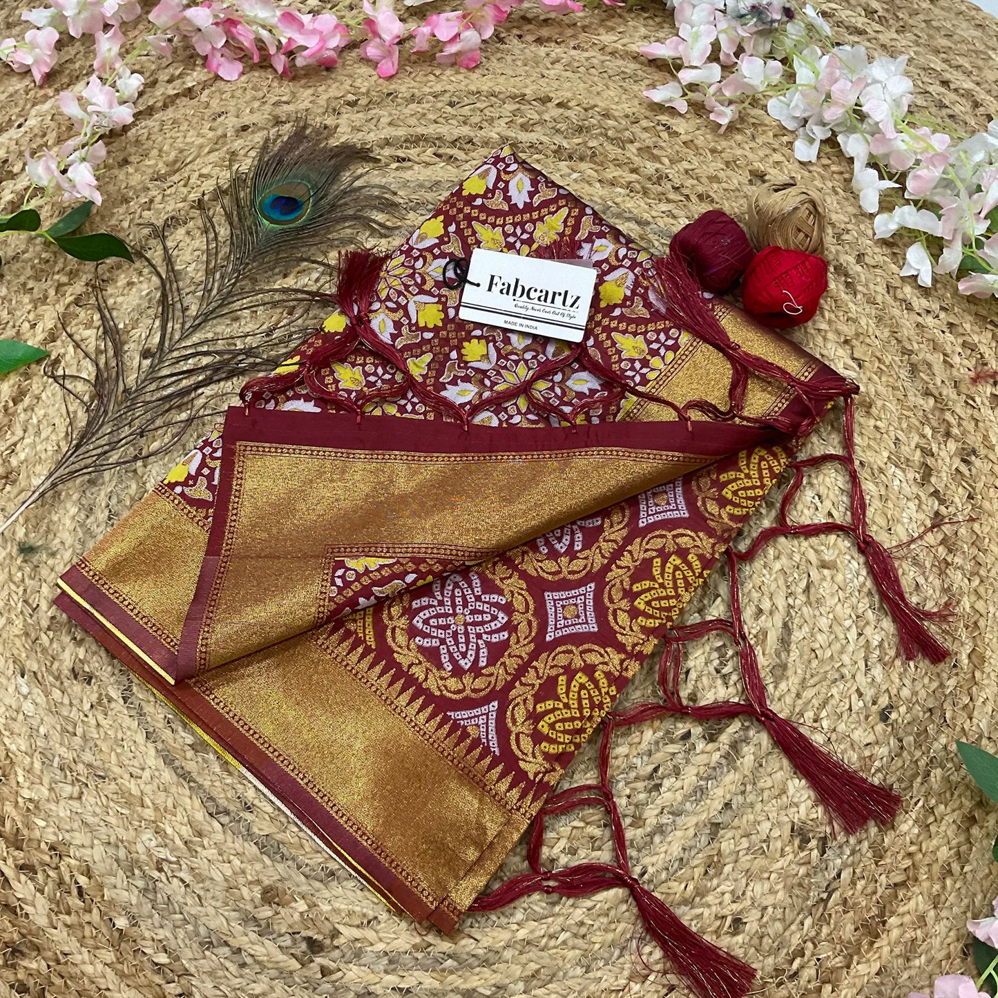 GolGolDup Beautiful Jacquard Woven Design Dupatta for women | Only Dupatta