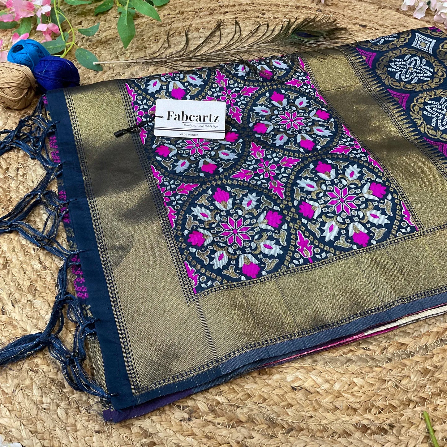 GolGolDup Beautiful Jacquard Woven Design Dupatta for women | Only Dupatta