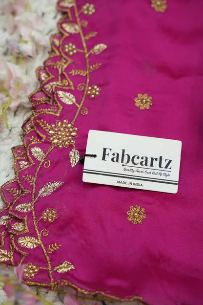 RoseRango Women's Woven Design zari work Half Saree with Embroidered Blouse and Dupatta