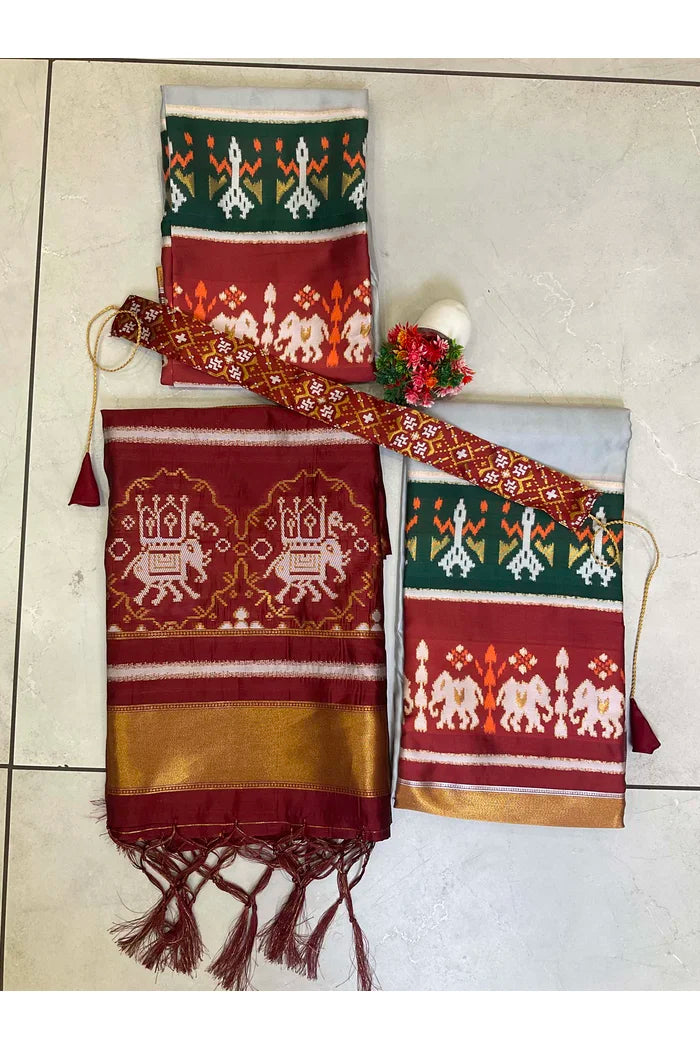 దక్షిణ భారత పండుగ సాంప్రదాయ హాఫ్ చీర (అవని) 