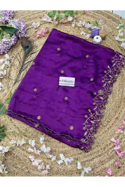 RangoliDup Beautiful Embroidery & Beads work Rangoli Dupatta for women | Only Dupatta