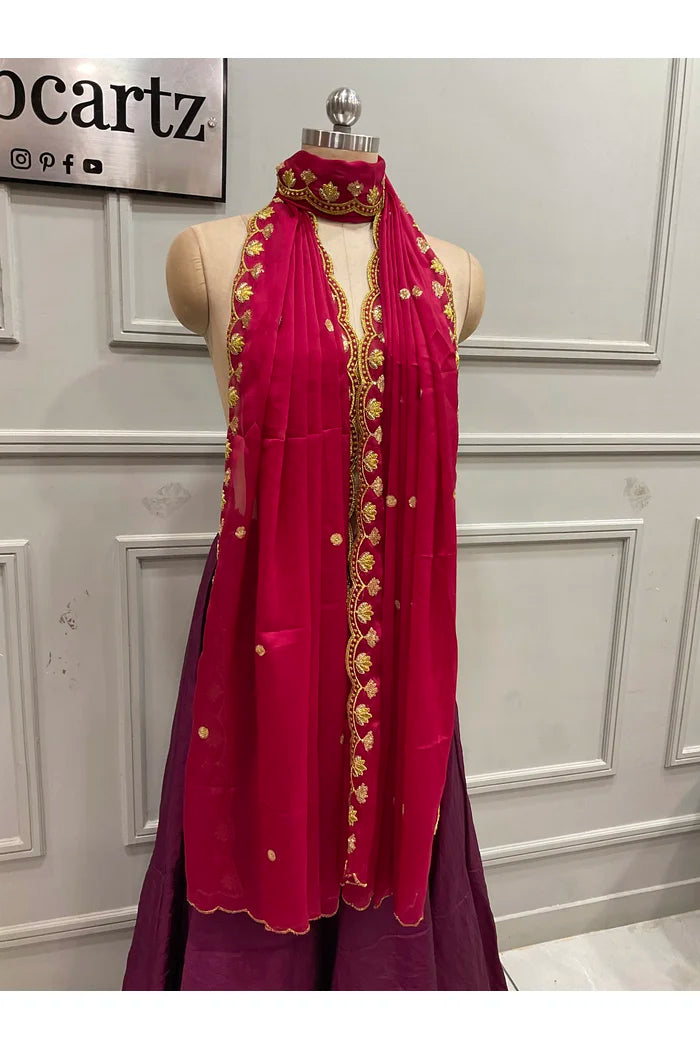 Beautiful Embroidery work Rangoli Dupatta for women | Only Dupatta Juhi Dup
