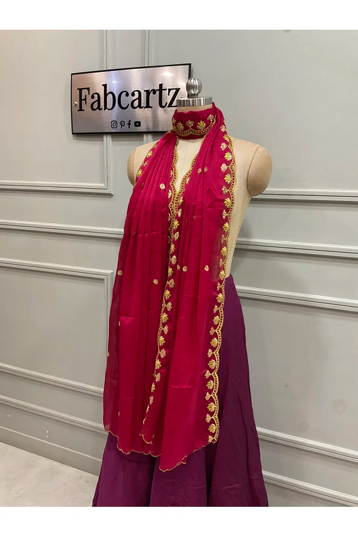Beautiful Embroidery work Rangoli Dupatta for women | Only Dupatta Juhi Dup