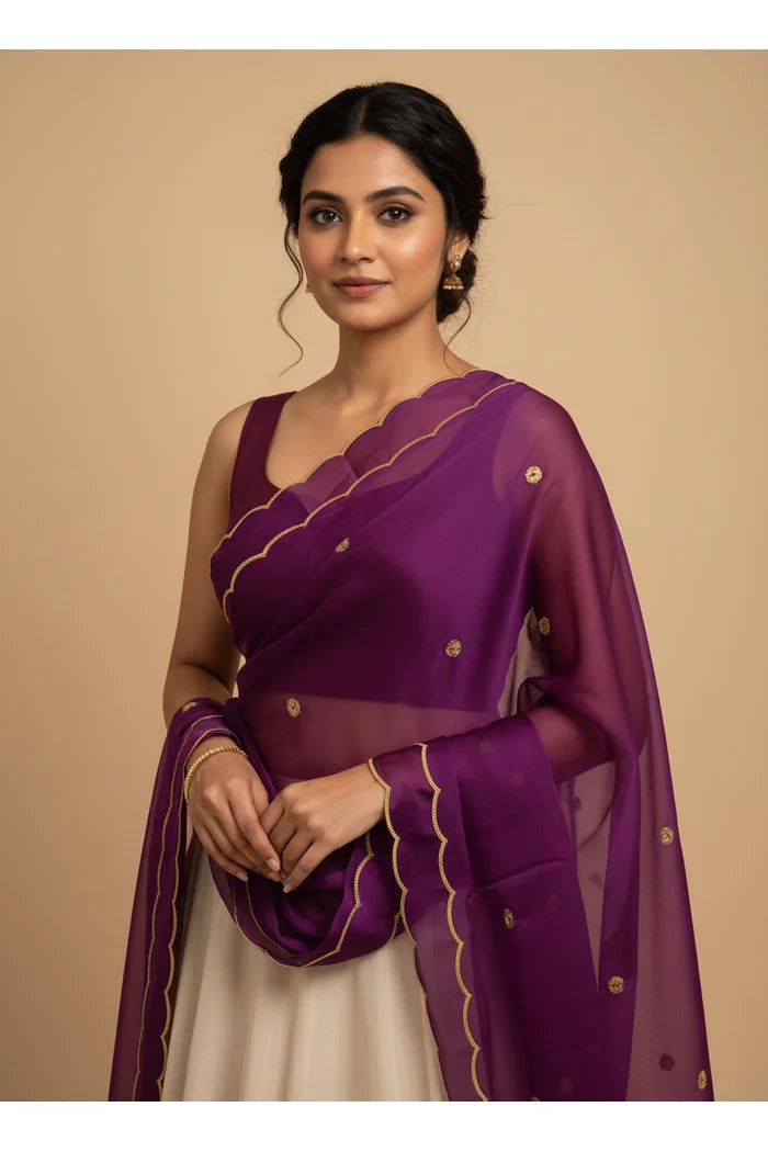 Beautiful Embroidery work Rangoli Dupatta for women | Only Dupatta Komal Dup