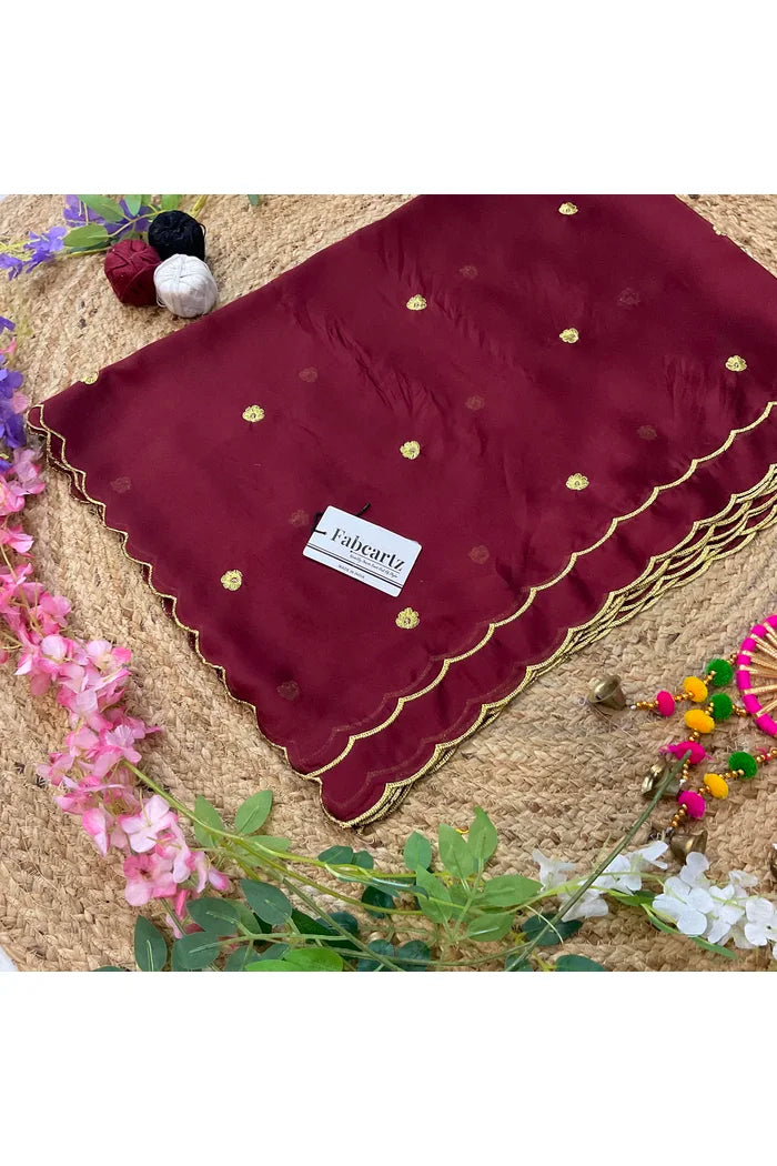 Beautiful Embroidery work Rangoli Dupatta for women | Only Dupatta Komal Dup
