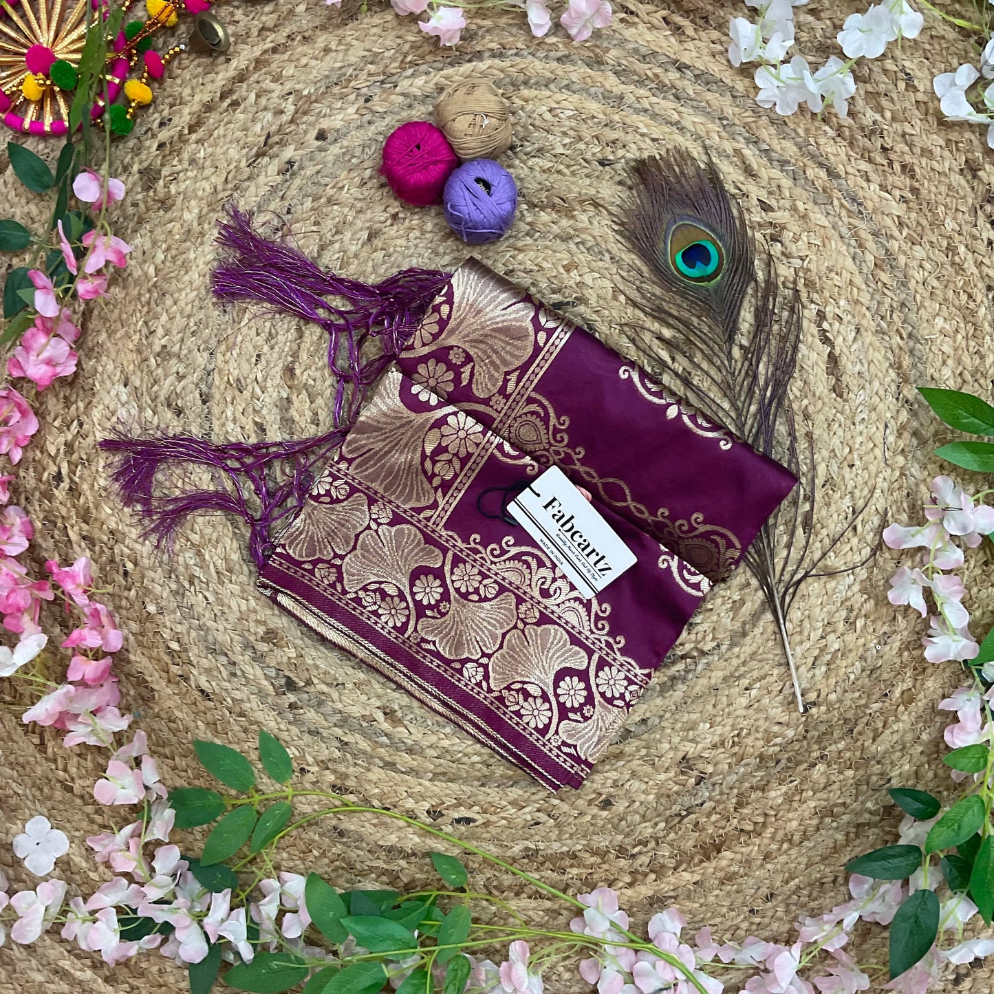 LaherDup Beautiful Jacquard Woven Design Dupatta for women | Only Dupatta