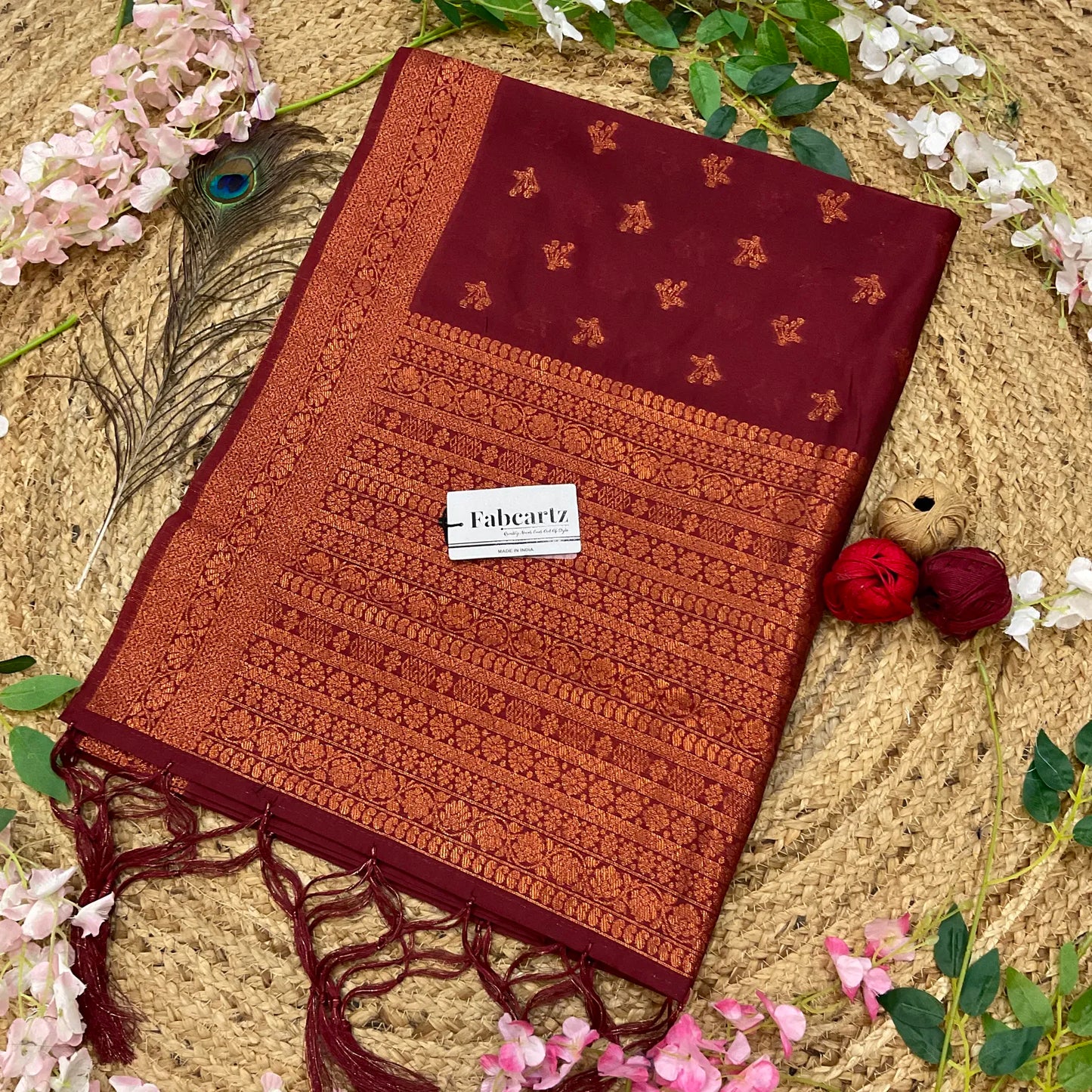 LichiSparrowDup Beautiful Jacquard Woven Design Dupatta for women | Only Dupatta