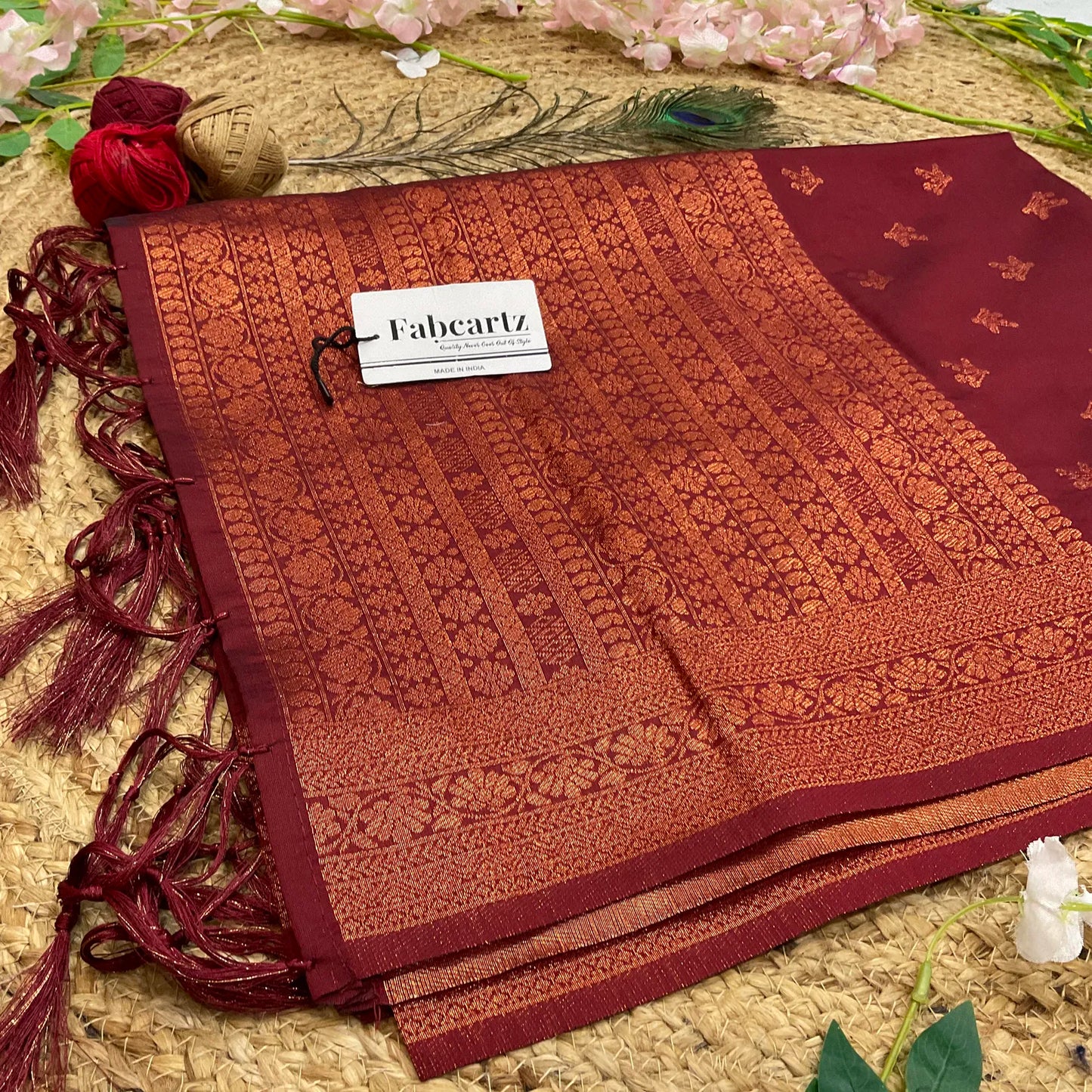 LichiSparrowDup Beautiful Jacquard Woven Design Dupatta for women | Only Dupatta
