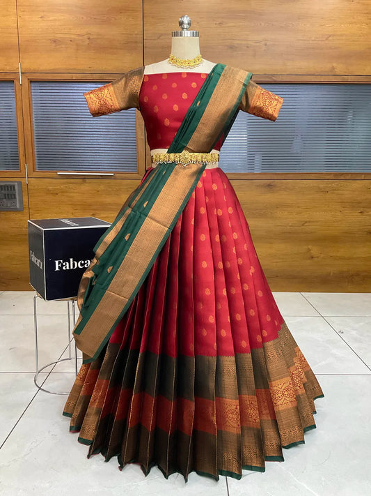 (Wrong Kantara) Beautifull South Indian Half Saree for women