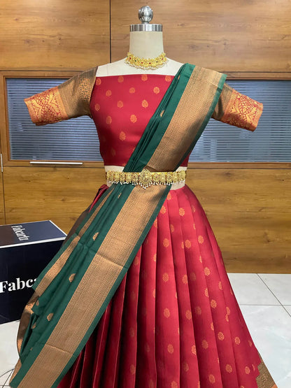 (Wrong Kantara) Beautifull South Indian Half Saree for women
