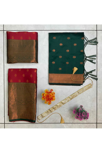 South Indian Festival Traditional Half Saree (Kantara)